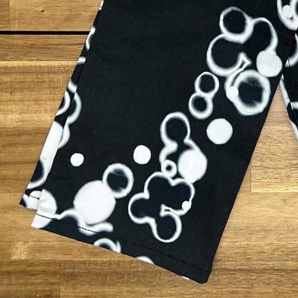 Maison Martin Margiela MM6 Geometric Circles Black White Skinny Pants IT42 US 6 - Picture 4 of 13